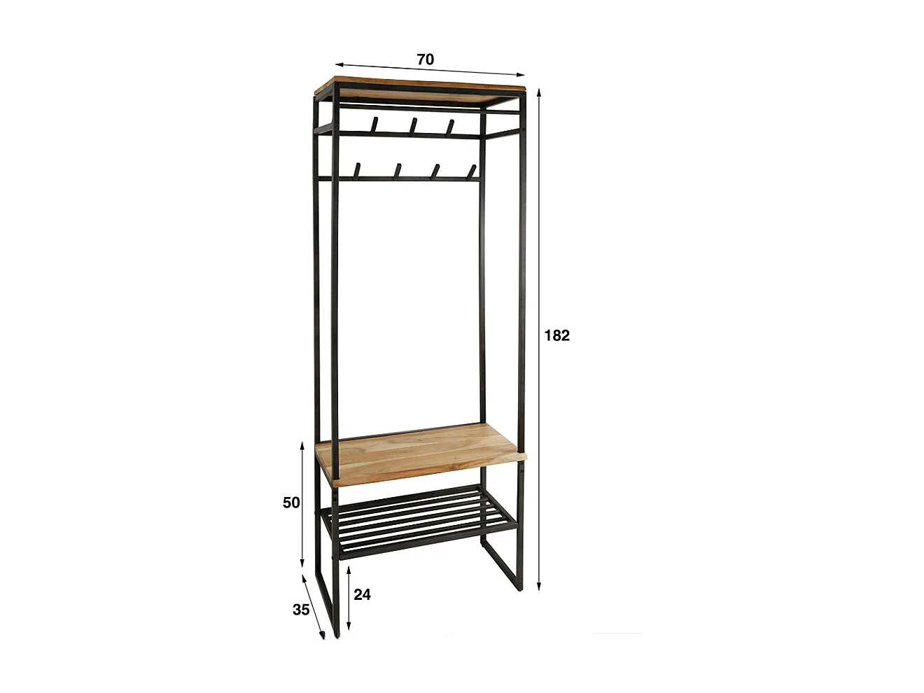 Vestiaire - Noir métal - FLINT