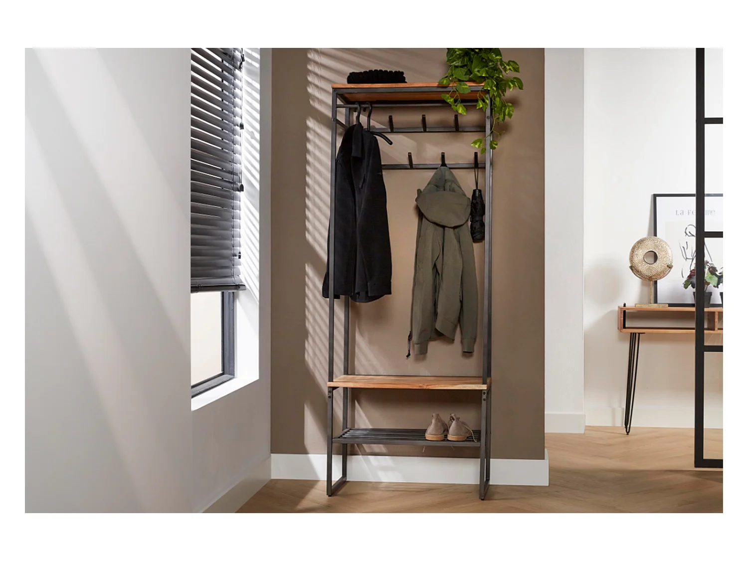 Garderobe - Zwart Metaal - FLINT