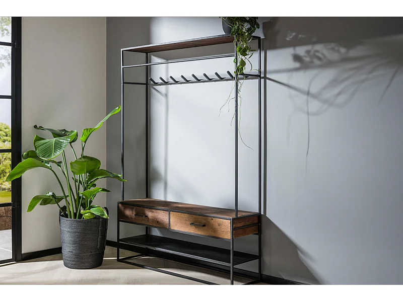 Garderobe - Schwarz Metall - TENBY