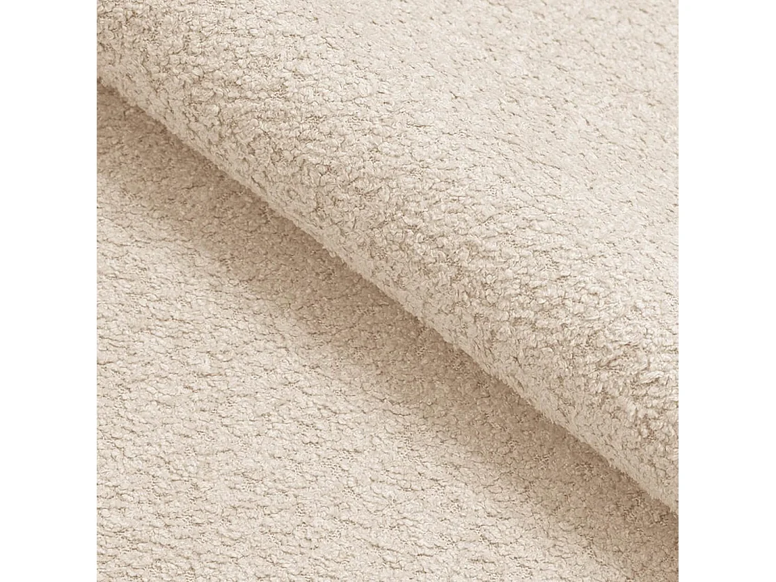 CATCH ME Sessel, Bequeme Polsterung, 3D-Stoff, Hohe Festigkeit, Holzdetails, Cremefarben