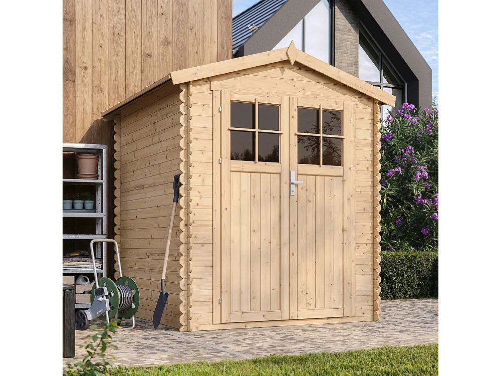 Casetta da giardino in legno con pavimento trattato - 2.82 m² - M320F+M320G