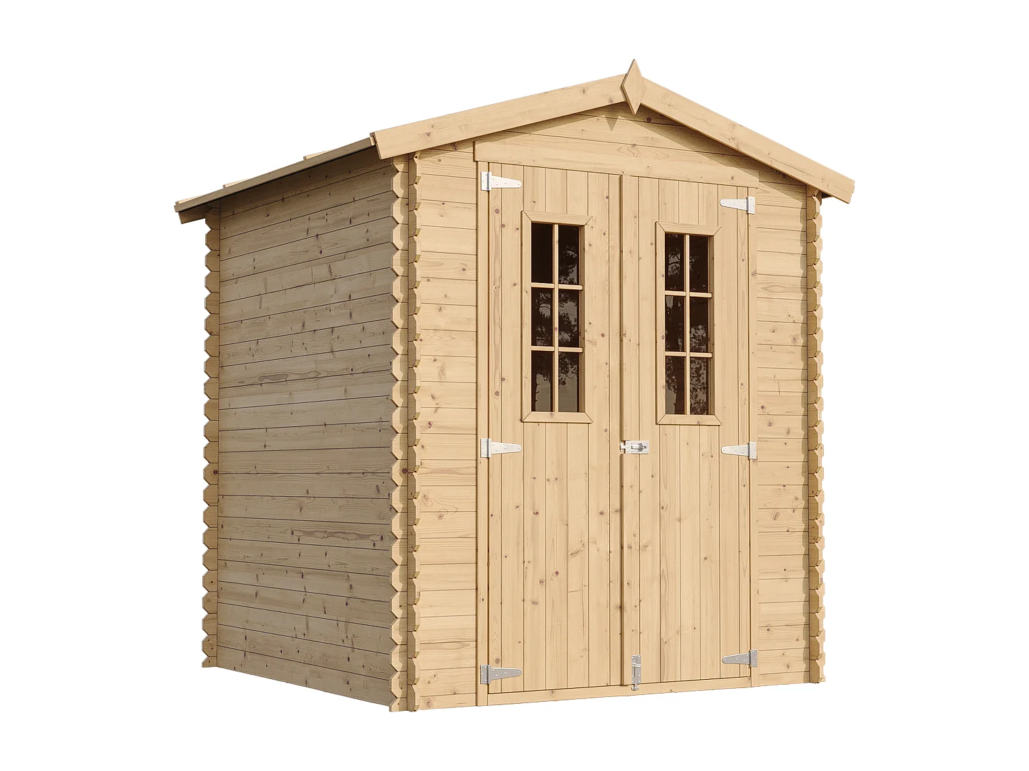 Holzhaus Gartenhaus mit Boden - B196xL186xH218 cm/ 2,82 m2 - TIMBELA M320C+M320G
