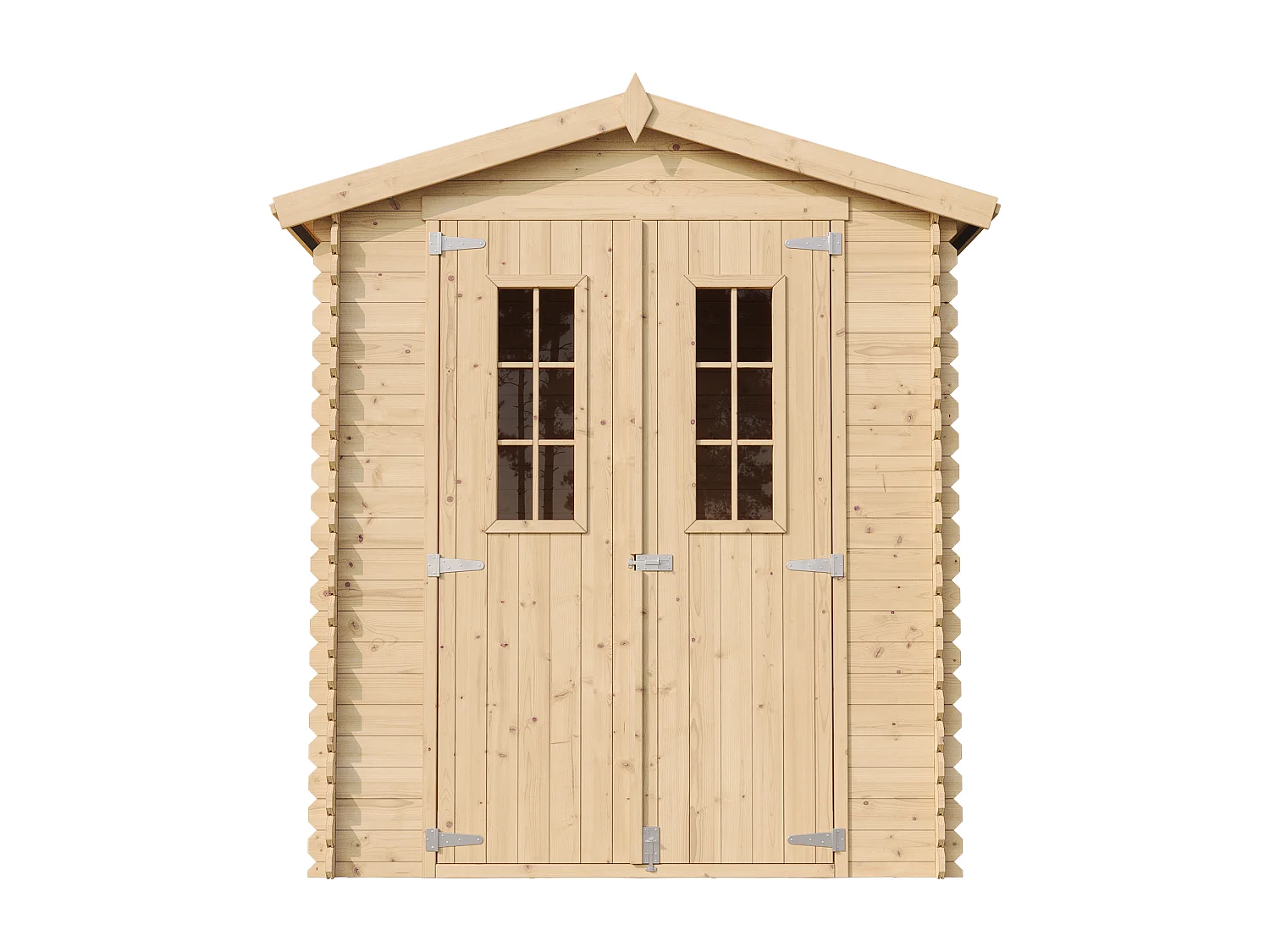 Holzhaus Gartenhaus mit Boden - B196xL186xH218 cm/ 2,82 m2 - TIMBELA M320C+M320G