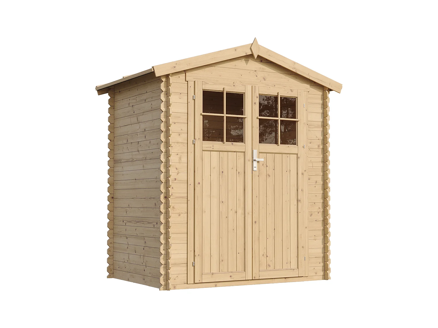 Abri de jardin en bois - I196xL136xH218 cm/ 1.98 m2- TIMBELA M367F