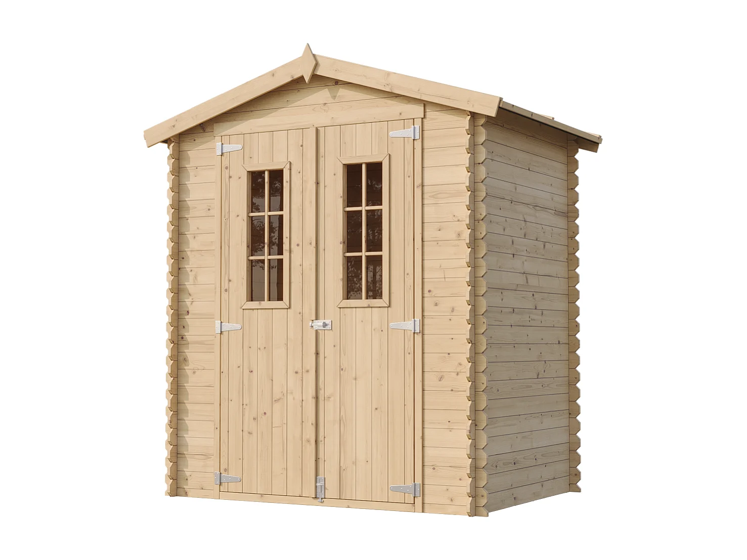 Abri de jardin en bois - I196xL136xH218 cm/ 1.98 m2 - M367C
