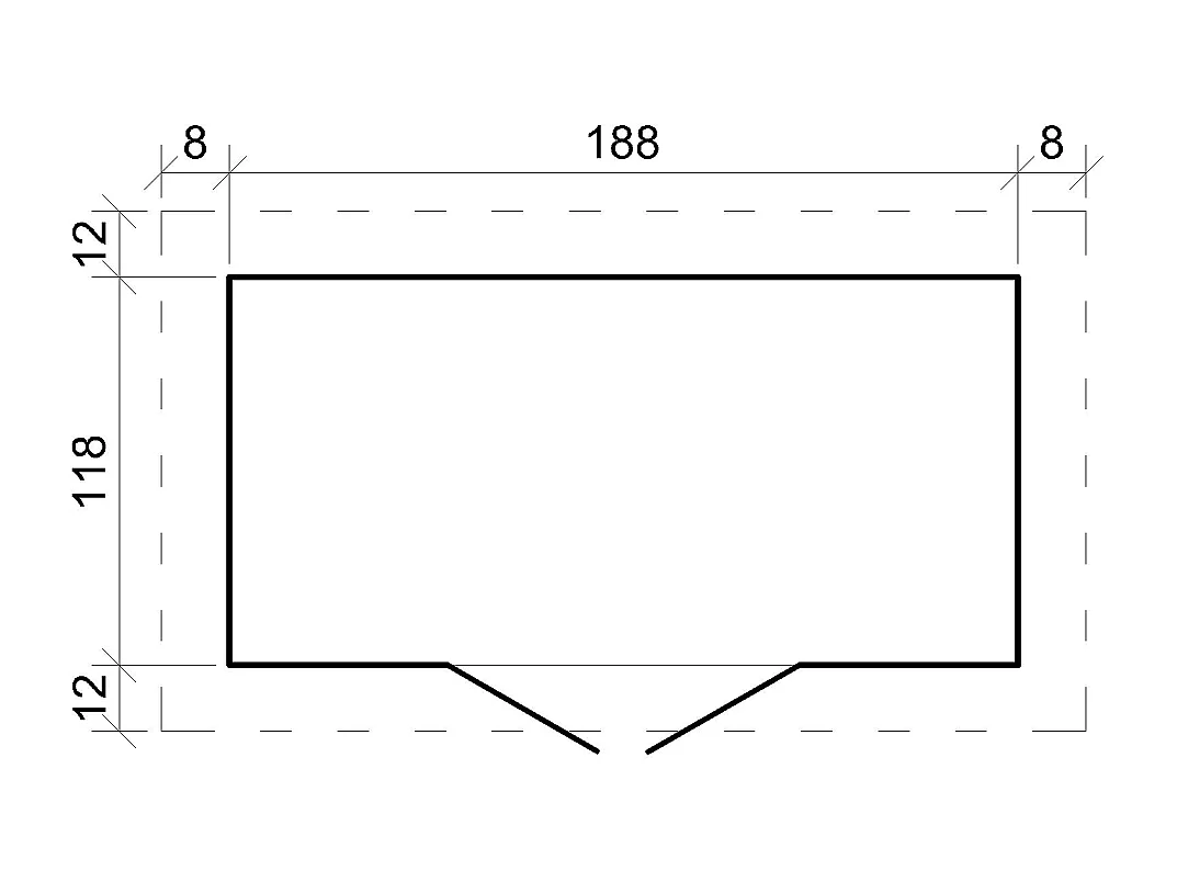 Houten tuinschuurtje met geimpregneerde vloer - 2.22 m² - M311C+M311G