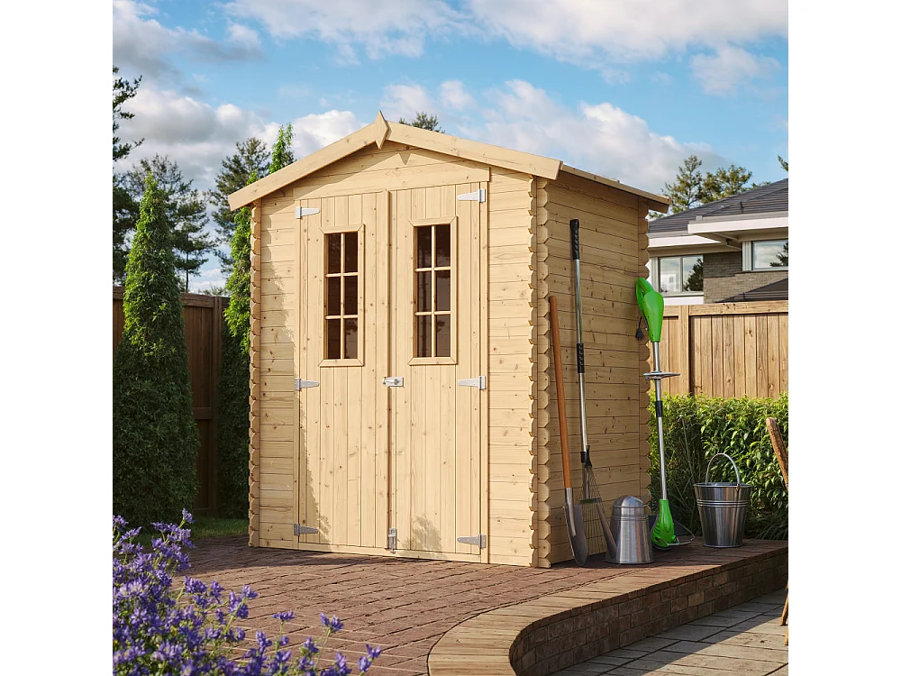 Domek narzędziowy z podłogą - 180 x 130 cm – 2 m2 - M367C+M367G