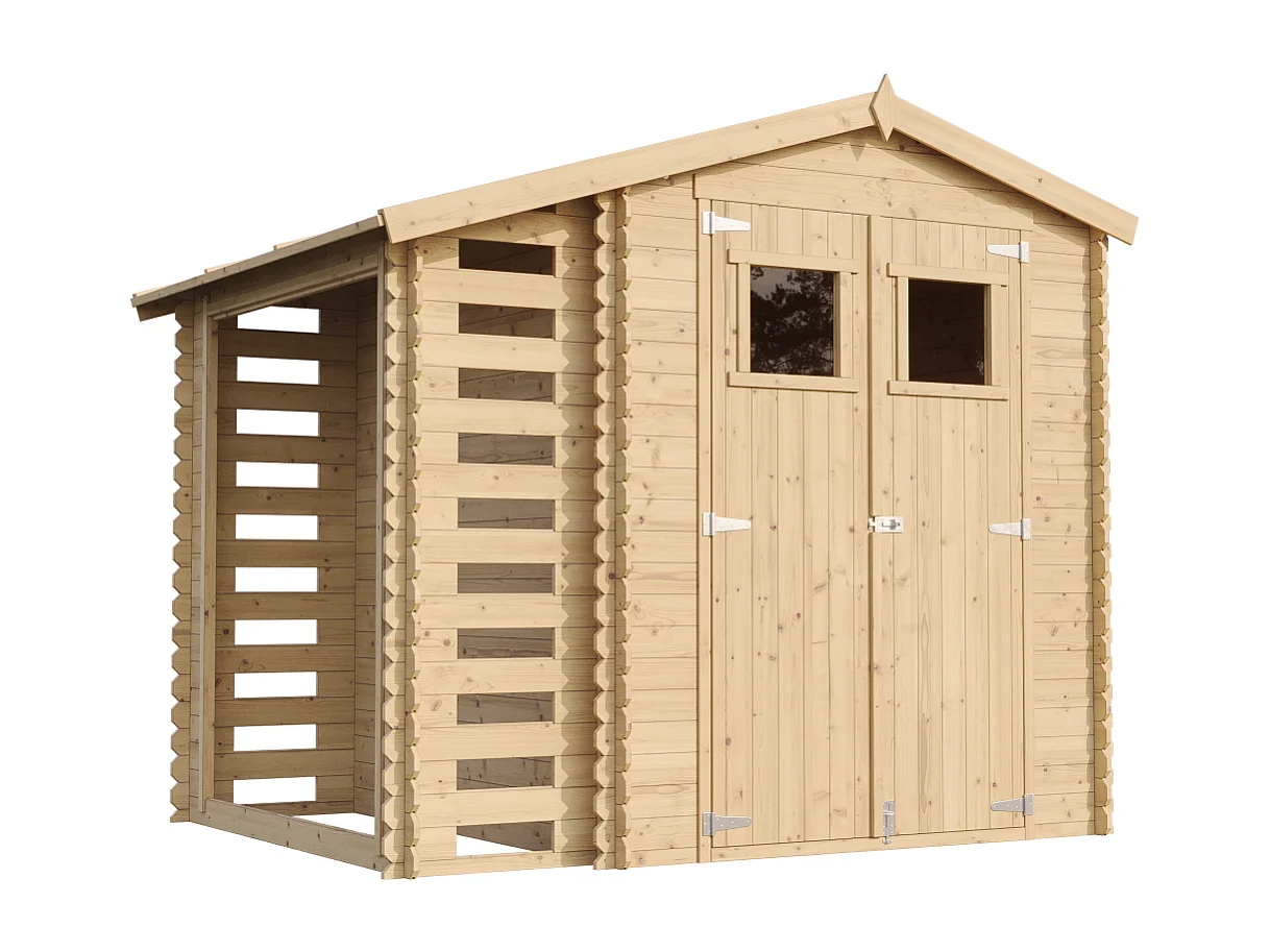 Galpão de madeira - 4.47 m² / H218x272x206 cm - M386