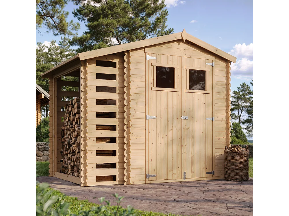 Galpão de madeira - 4.47 m² / H218x272x206 cm - M386