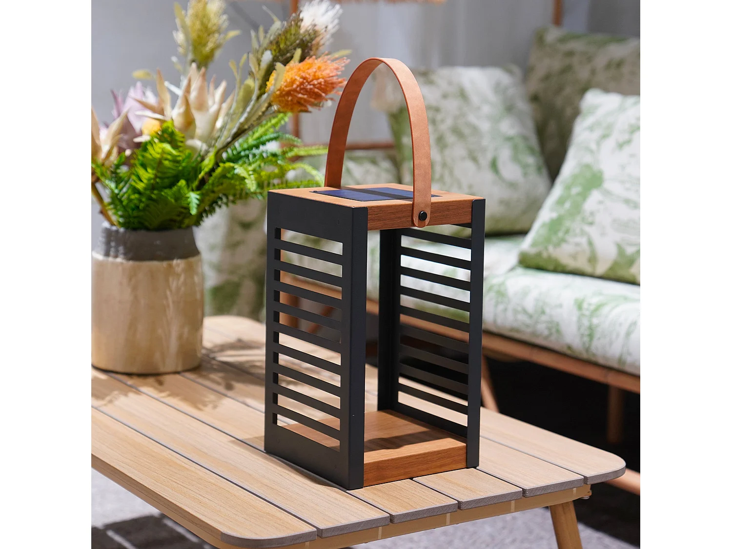 Lanterne solaire et rechargeable FERIAN SMALL H35cm