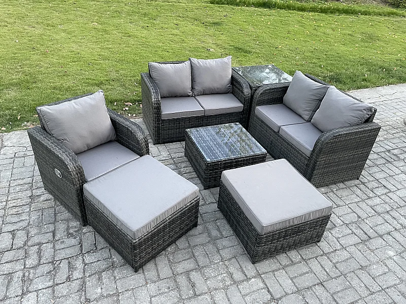 Möbe Gartenmöbel set 7-Sitzer für den Balkon Terrasse lounge set
