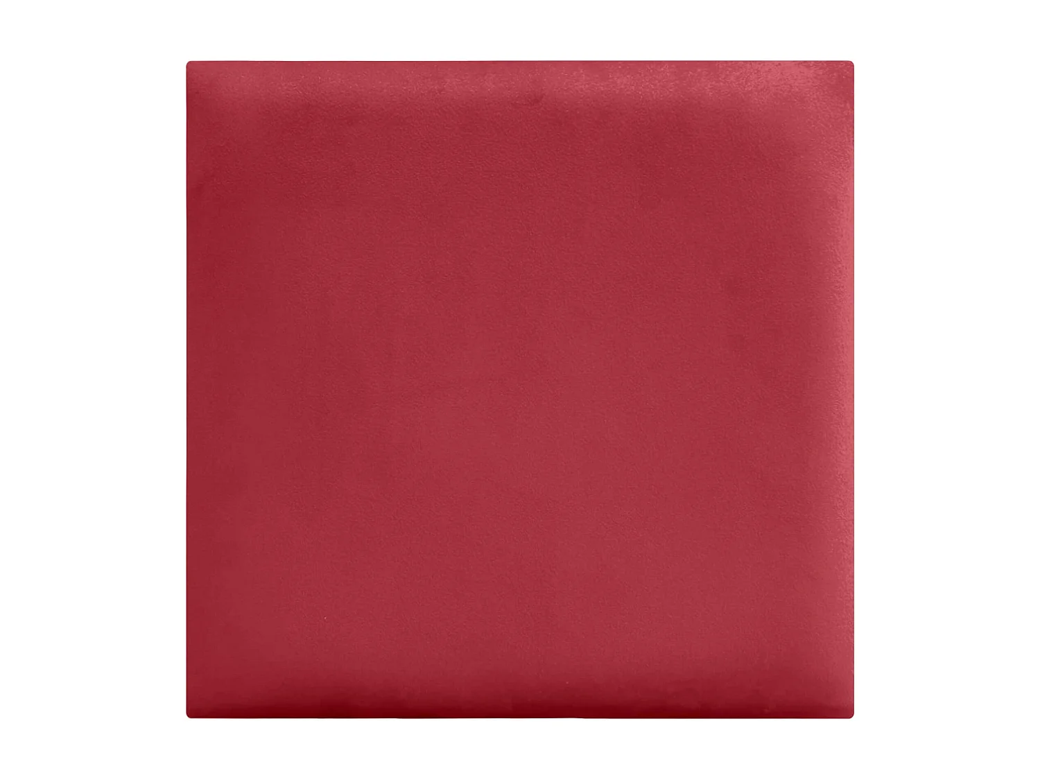 DHOME Panneaux Rembourrés en Velours Premium Autoadhésifs pour Mur Acoustique Absorbant Protection Contre les Chocs, Tete de lit (Rouge, 50x50cm)