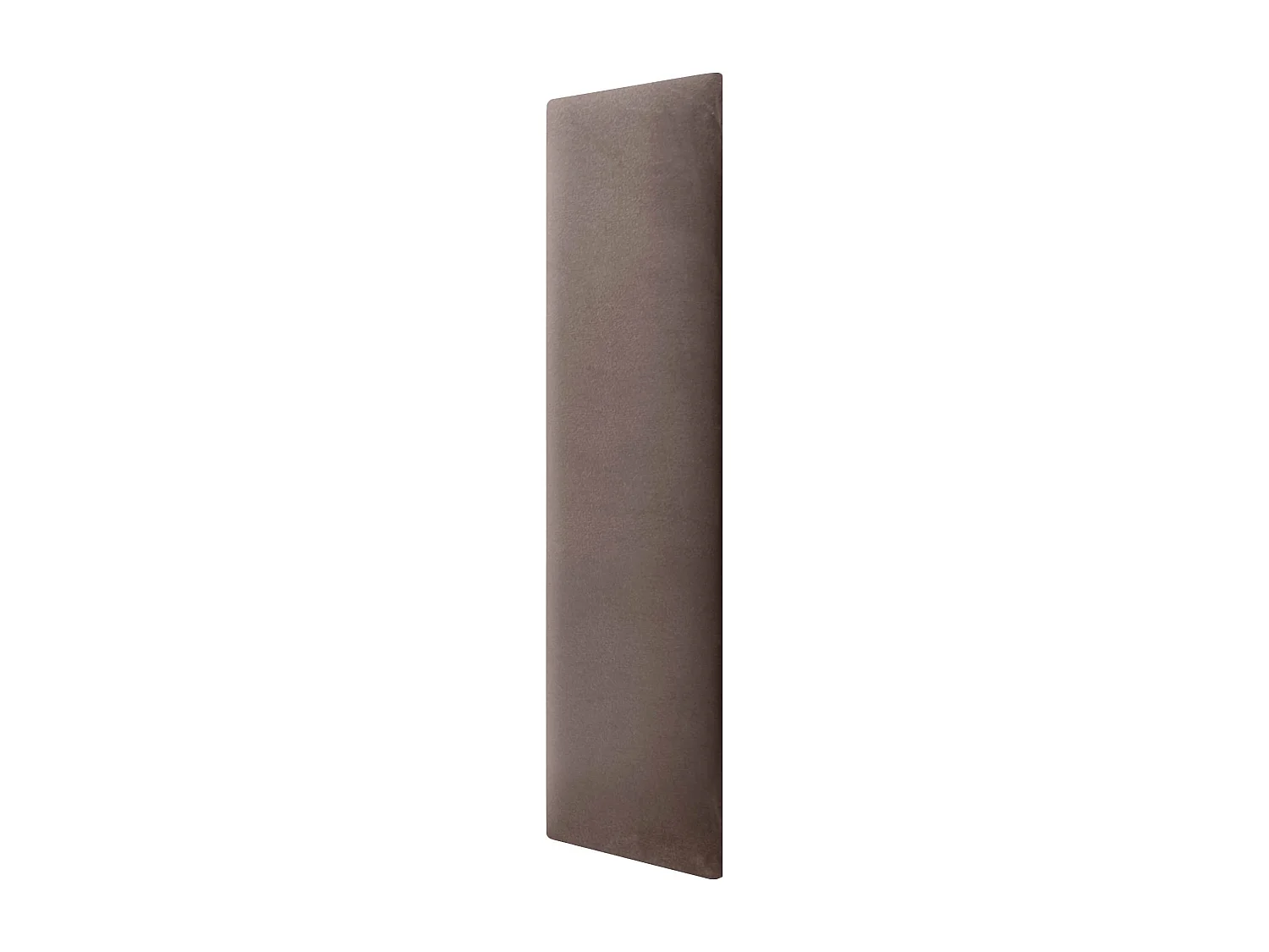 DHOME Panneaux Rembourrés en Velours Premium Autoadhésifs pour Mur Acoustique Absorbant Protection Contre les Chocs, Tete de lit (Marron, 60x20cm)
