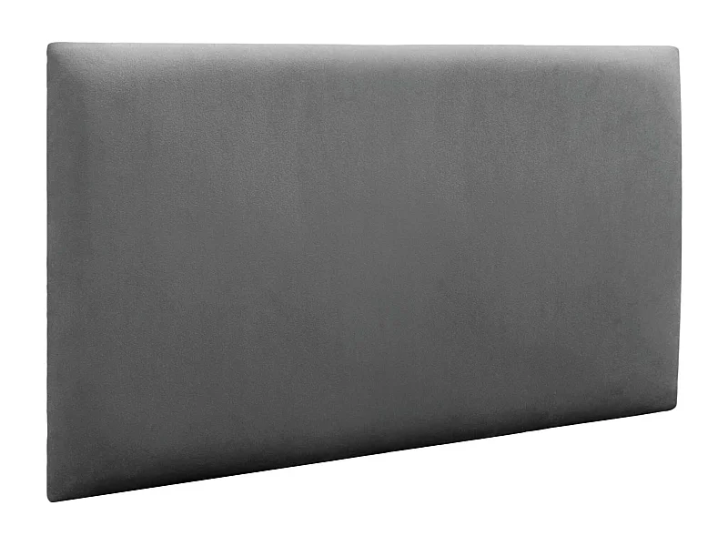 DHOME Panneaux Rembourrés en Velours Premium Autoadhésifs pour Mur Acoustique Absorbant Protection Contre les Chocs, Tete de lit (Gris, 60x50cm)