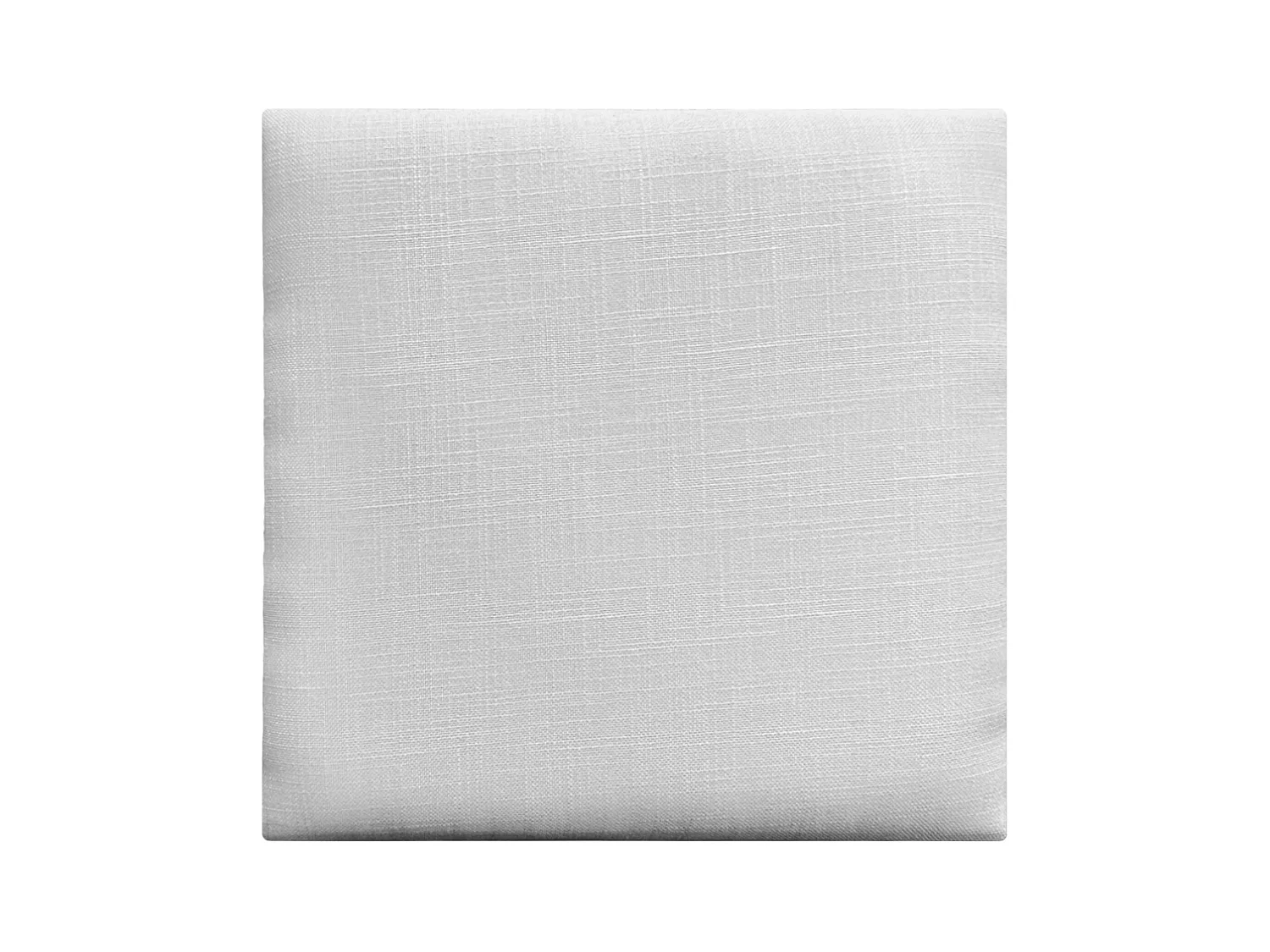 DHOME Gepolsterte Leinenpaneele Selbstklebend für Wände Akustisch Absorbierend Stoßschutz Kopfteil Dekoration (Weiß, 60x60cm)