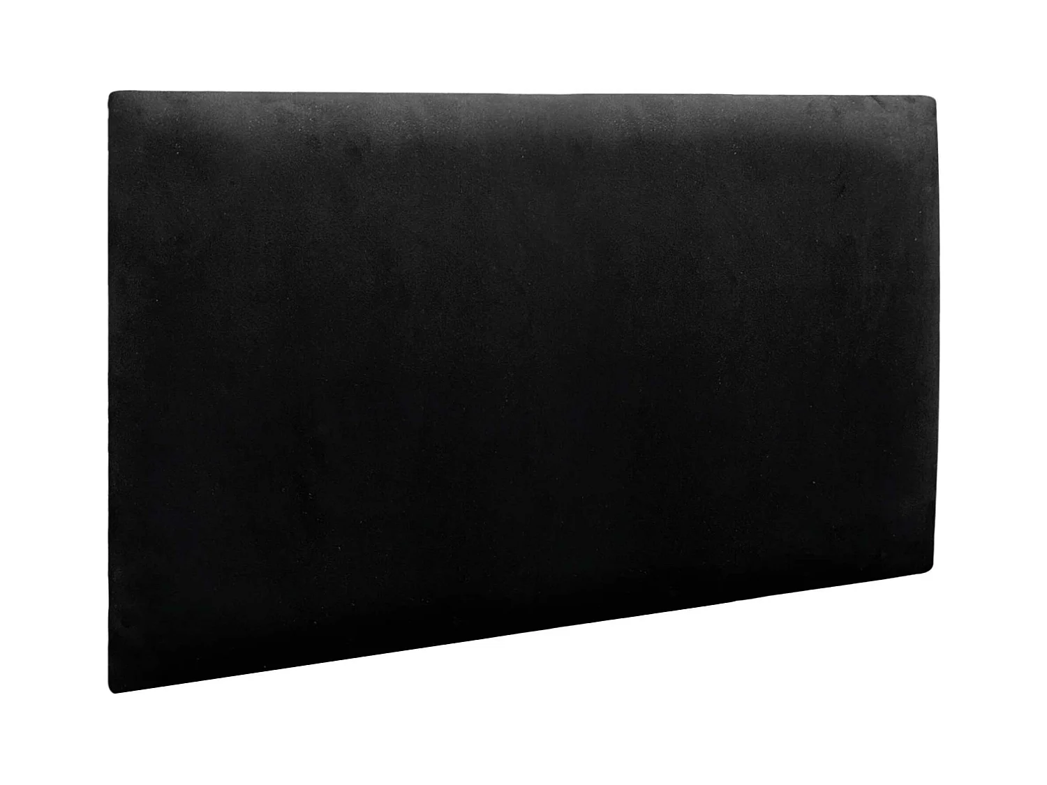 DHOME Panneaux Rembourrés en Velours Premium Autoadhésifs pour Mur Acoustique Absorbant Protection Contre les Chocs, Tete de lit (Noir, 50x30cm)