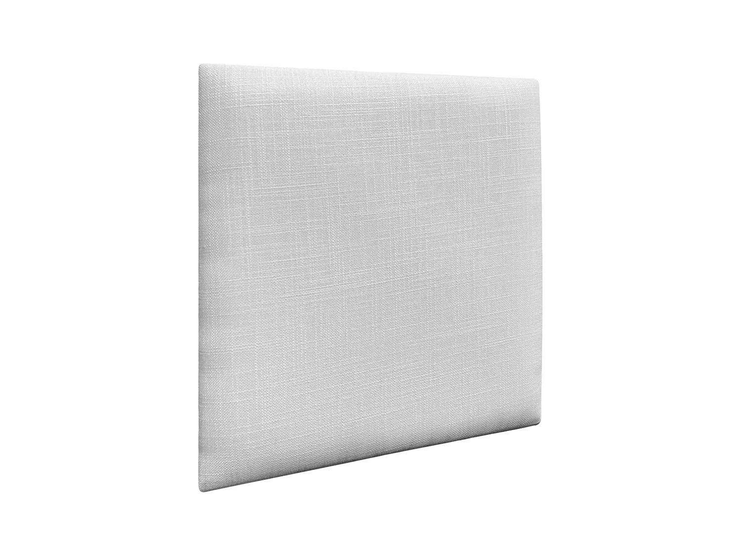 DHOME Panneaux Tapissés en Lin Autoadhésifs pour Mur Acoustiques Absorbants Protection Contre les Impacts Têtes de Lit Décoration (Blanc, 50x50cm)