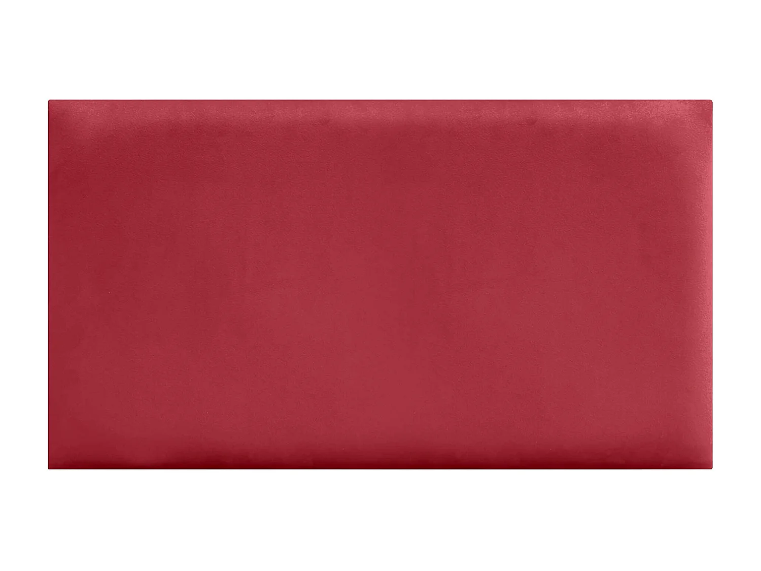 DHOME Panneaux Rembourrés en Velours Premium Autoadhésifs pour Mur Acoustique Absorbant Protection Contre les Chocs, Tete de lit (Rouge, 60x40cm)