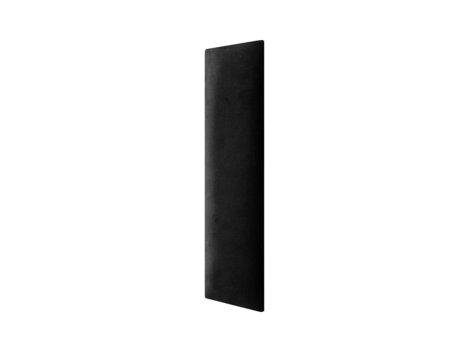 DHOME Panneaux Rembourrés en Velours Premium Autoadhésifs pour Mur Acoustique Absorbant Protection Contre les Chocs, Tete de lit (Noir, 60x20cm)