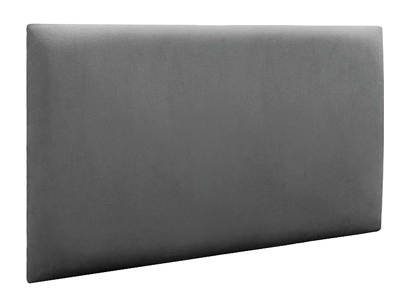DHOME Panneaux Rembourrés en Velours Premium Autoadhésifs pour Mur Acoustique Absorbant Protection Contre les Chocs, Tete de lit (Gris, 60x40cm)