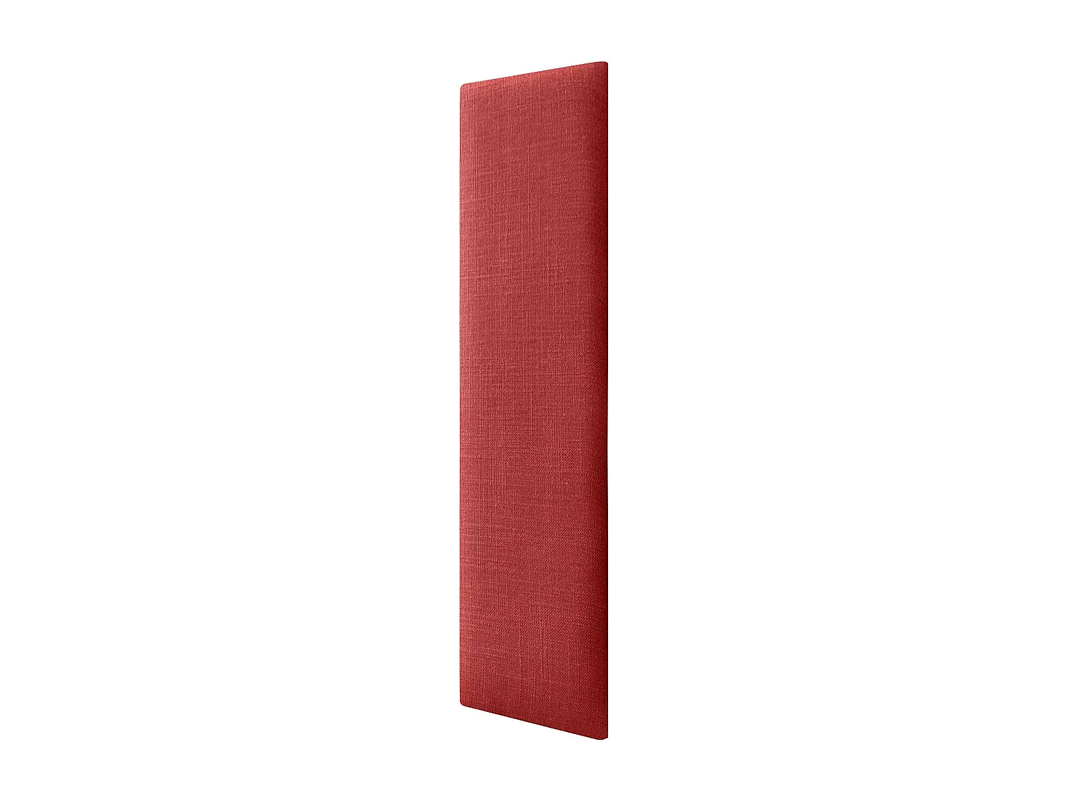 DHOME Panneaux Tapissés en Lin Autoadhésifs pour Mur Acoustiques Absorbants Protection Contre les Impacts Têtes de Lit Décoration (Rouge, 60x20cm)