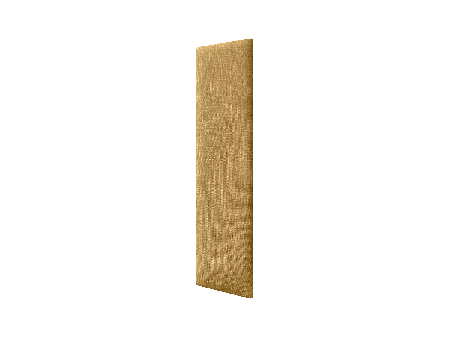 DHOME Panneaux Tapissés en Lin Autoadhésifs pour Mur Acoustiques Absorbants Protection Contre les Impacts Têtes de Lit Décoration (Moutarde, 60x20cm)