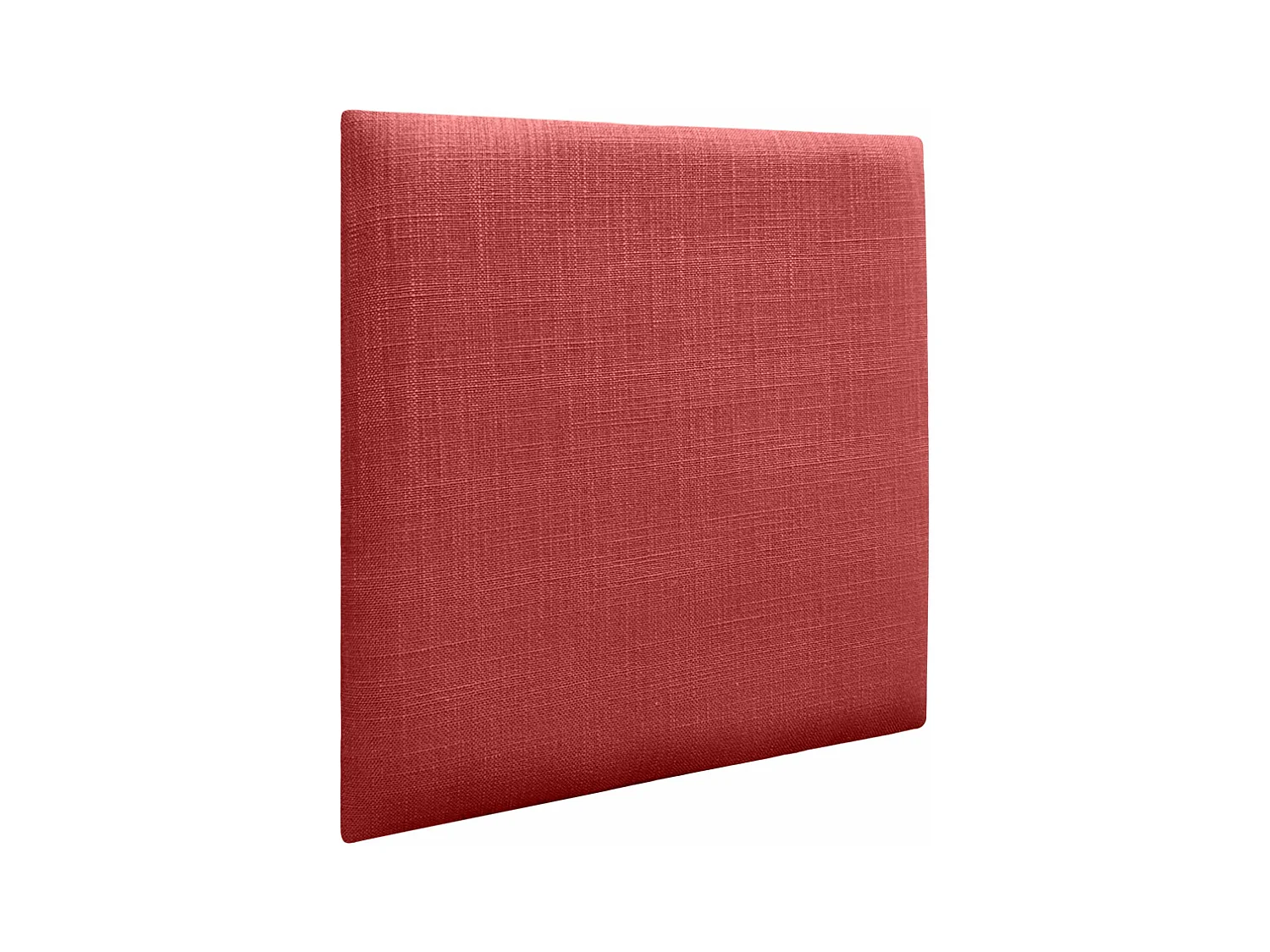 DHOME Panneaux Tapissés en Lin Autoadhésifs pour Mur Acoustiques Absorbants Protection Contre les Impacts Têtes de Lit Décoration (Rouge, 60x60cm)