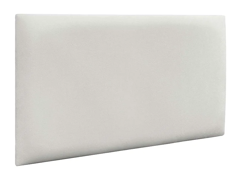 DHOME Panneaux Rembourrés en Velours Premium Autoadhésifs pour Mur Acoustique Absorbant Protection Contre les Chocs, Tete de lit (blanc, 50x30cm)