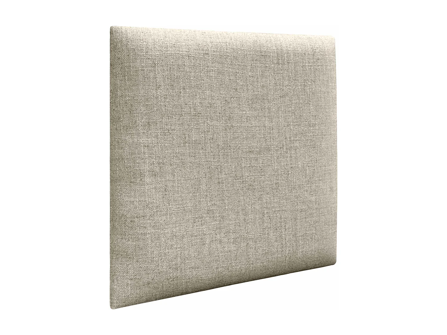 DHOME Paneles Tapizados de Lino Autoadhesivos para Pared Acústicos Absorbentes Protección Impactos Cabeceros Decoración (Beige, 60x60cm)
