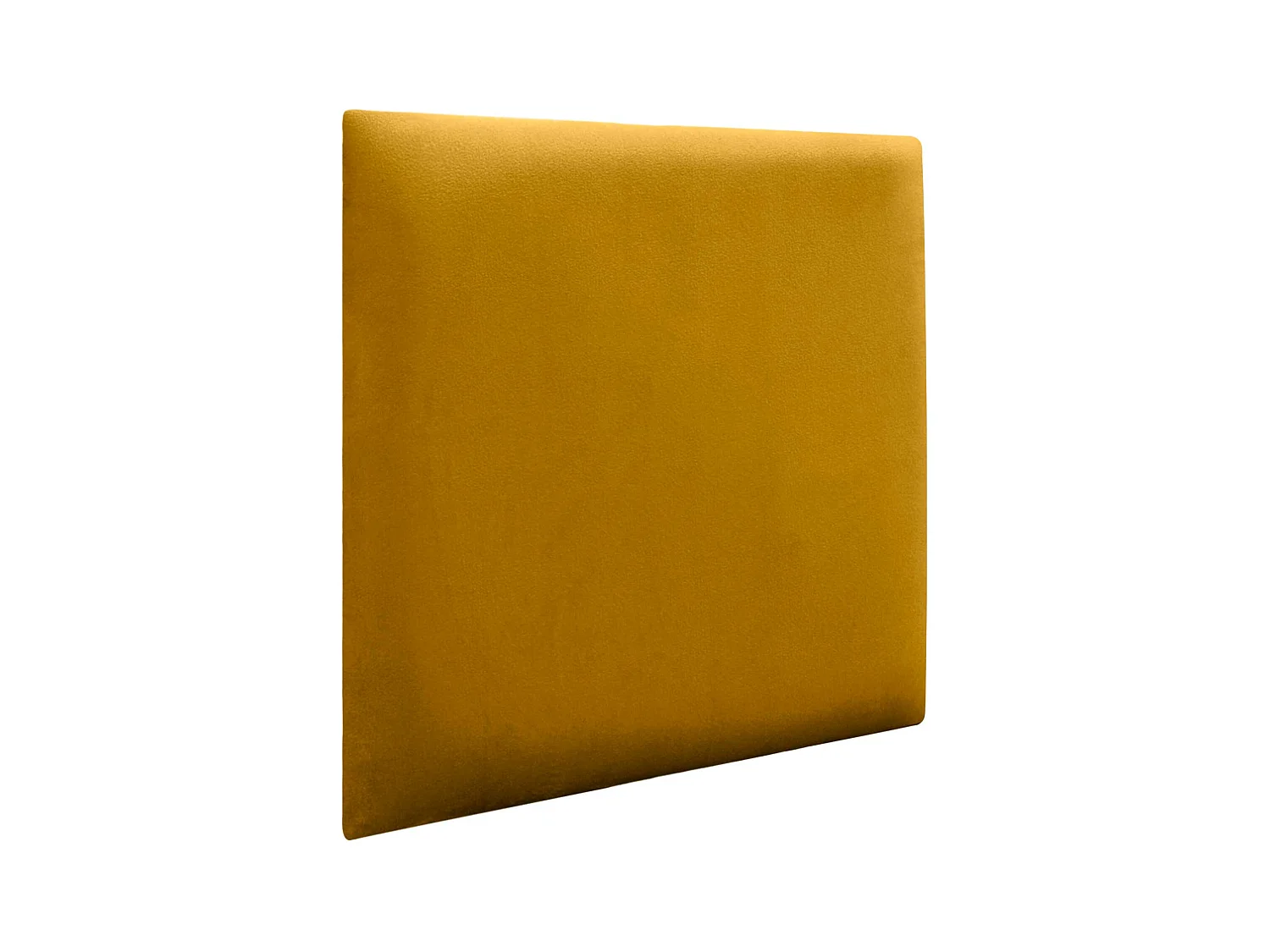 DHOME Gepolsterte Premium-Samt-Selbstklebepaneele für Wände Akustisch, schallabsorbierend, stoßfest, Kopfteil (Senfgelb, 60x60cm)