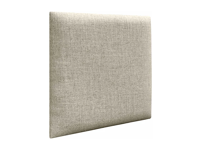 DHOME Panneaux Tapissés en Lin Autoadhésifs pour Mur Acoustiques Absorbants Protection Contre les Impacts Têtes de Lit Décoration (Beige, 50x50cm)