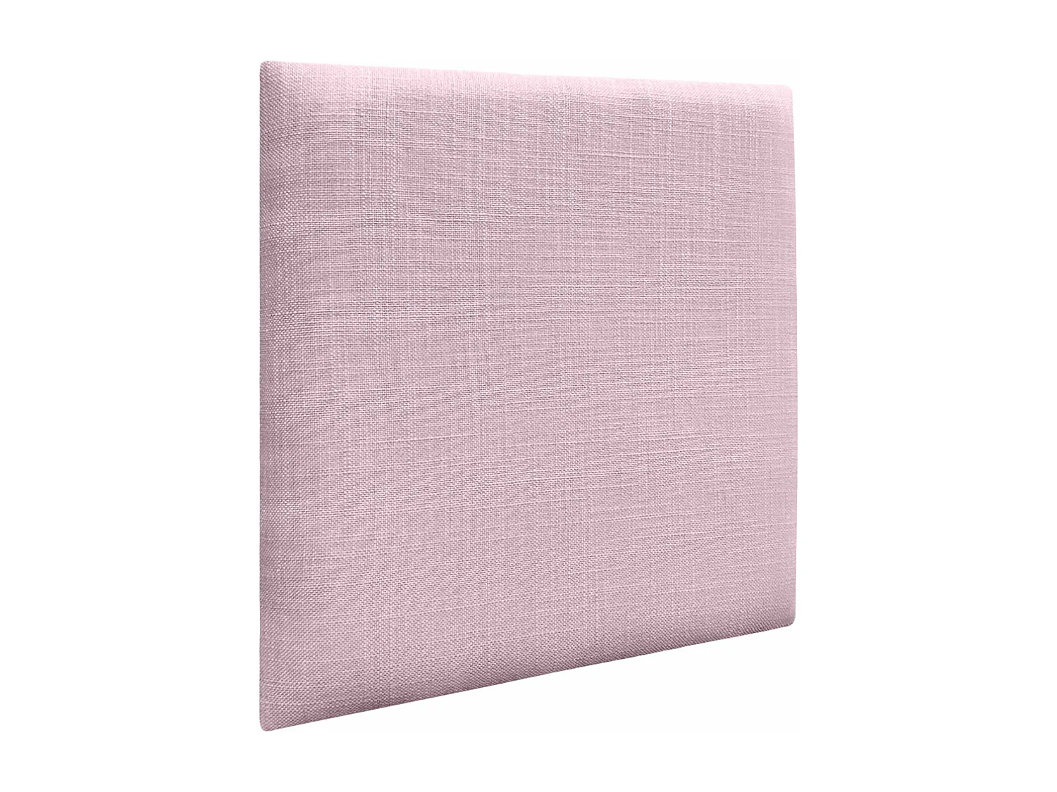 DHOME Panneaux Tapissés en Lin Autoadhésifs pour Mur Acoustiques Absorbants Protection Contre les Impacts Têtes de Lit Décoration (Rose Pâle, 60x60cm)
