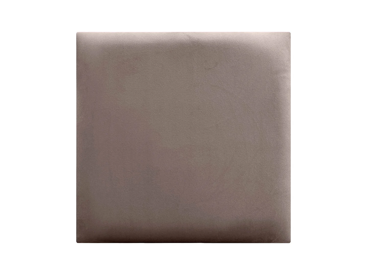 DHOME Panneaux Rembourrés en Velours Premium Autoadhésifs pour Mur Acoustique Absorbant Protection Contre les Chocs, Tete de lit (Marron, 50x50cm)