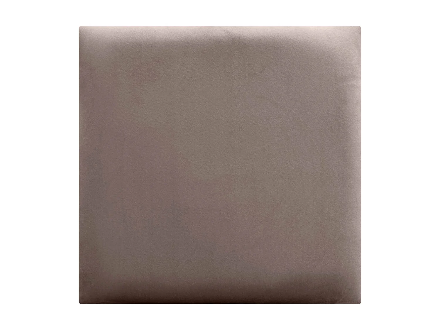 DHOME Panneaux Rembourrés en Velours Premium Autoadhésifs pour Mur Acoustique Absorbant Protection Contre les Chocs, Tete de lit (Marron, 50x50cm)