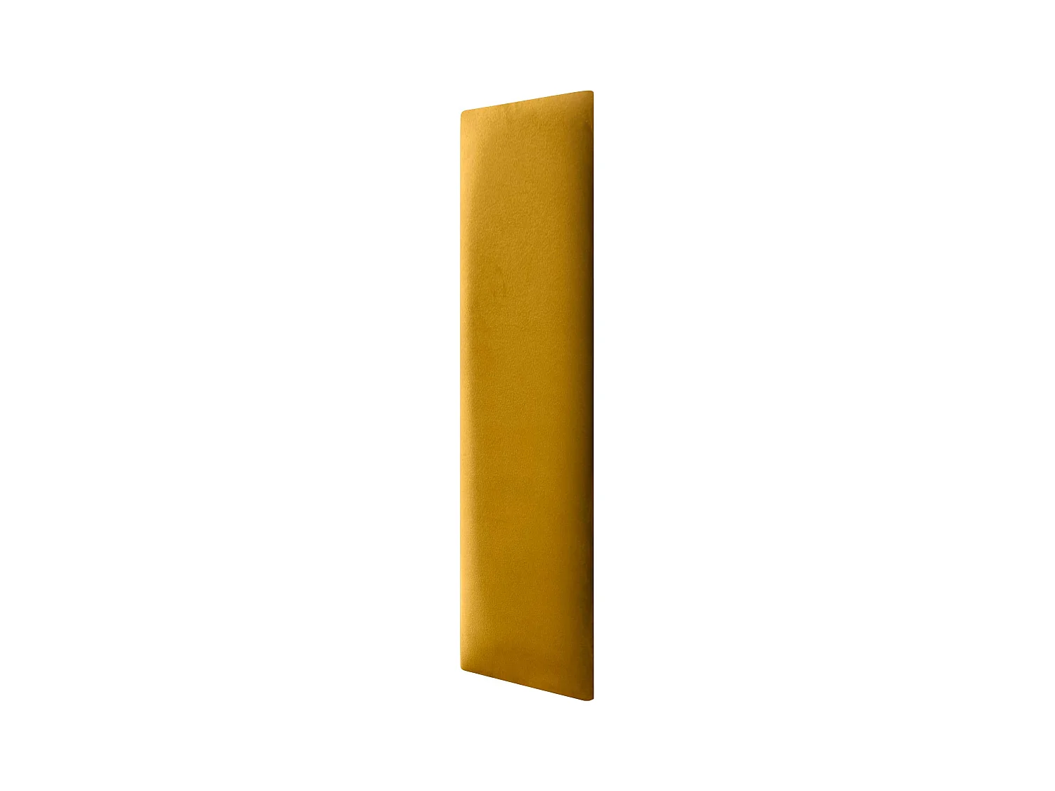 DHOME Panneaux Rembourrés en Velours Premium Autoadhésifs pour Mur Acoustique Absorbant Protection Contre les Chocs, Tete de lit (Moutarde, 60x20cm)
