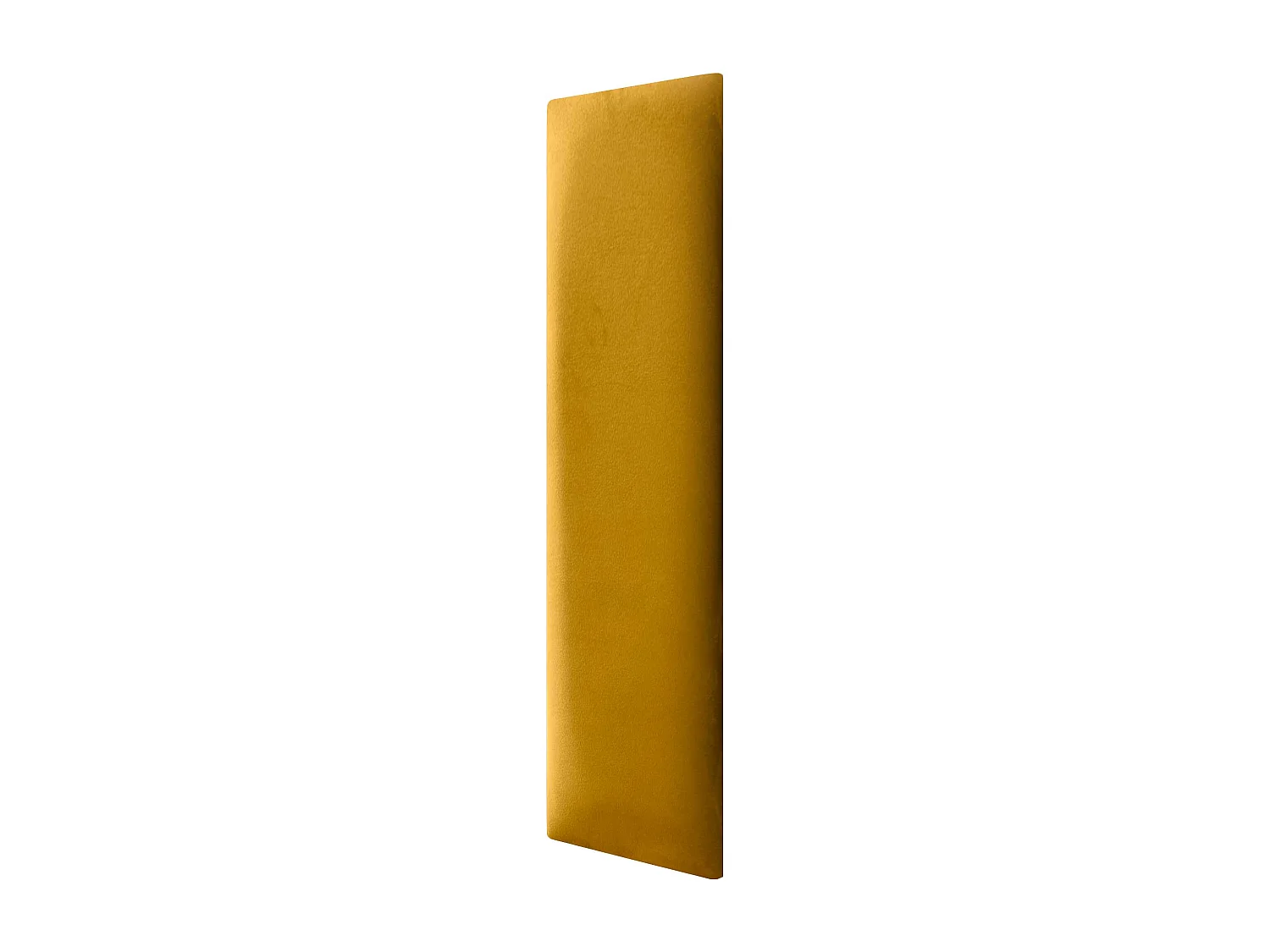 DHOME Panneaux Rembourrés en Velours Premium Autoadhésifs pour Mur Acoustique Absorbant Protection Contre les Chocs, Tete de lit (Moutarde, 60x20cm)