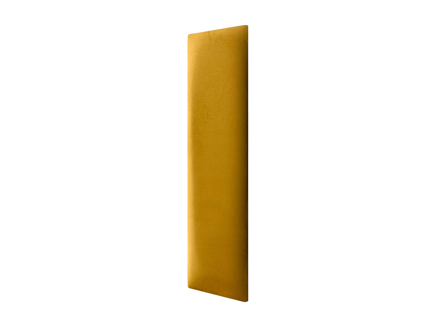 DHOME Panneaux Rembourrés en Velours Premium Autoadhésifs pour Mur Acoustique Absorbant Protection Contre les Chocs, Tete de lit (Moutarde, 60x20cm)