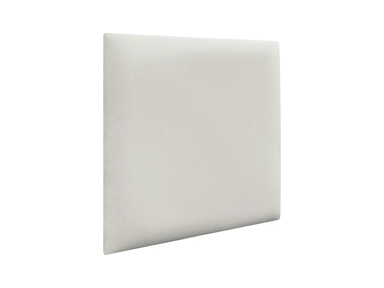DHOME Panneaux Rembourrés en Velours Premium Autoadhésifs pour Mur Acoustique Absorbant Protection Contre les Chocs, Tete de lit (blanc, 60x60cm)