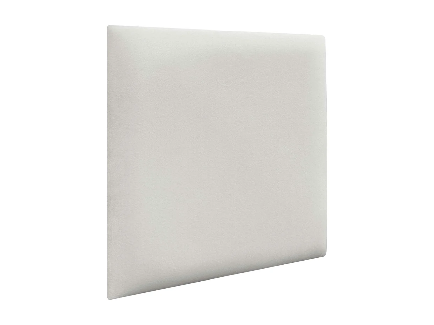 DHOME Panneaux Rembourrés en Velours Premium Autoadhésifs pour Mur Acoustique Absorbant Protection Contre les Chocs, Tete de lit (blanc, 60x60cm)