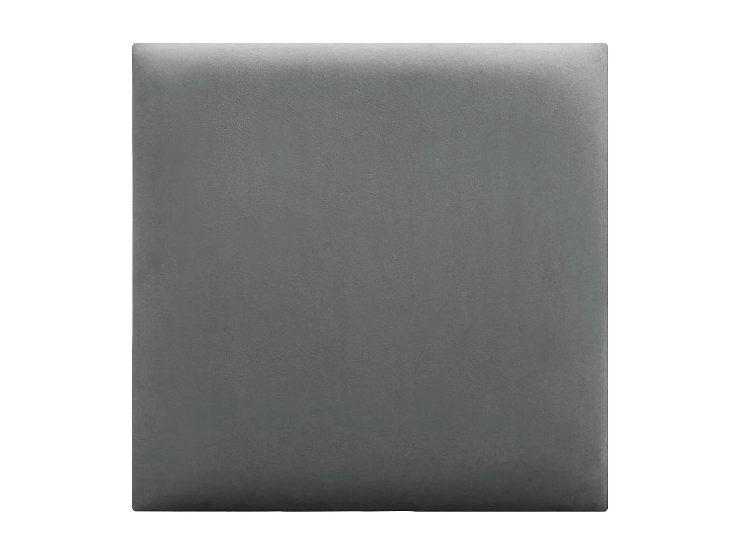 DHOME Panneaux Rembourrés en Velours Premium Autoadhésifs pour Mur Acoustique Absorbant Protection Contre les Chocs, Tete de lit (Gris, 60x60cm)