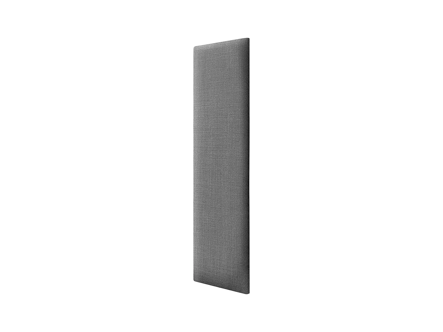 DHOME Gepolsterte Leinenpaneele Selbstklebend für Wände Akustisch Absorbierend Stoßschutz Kopfteil Dekoration (Dunkelgrau, 60x20cm)