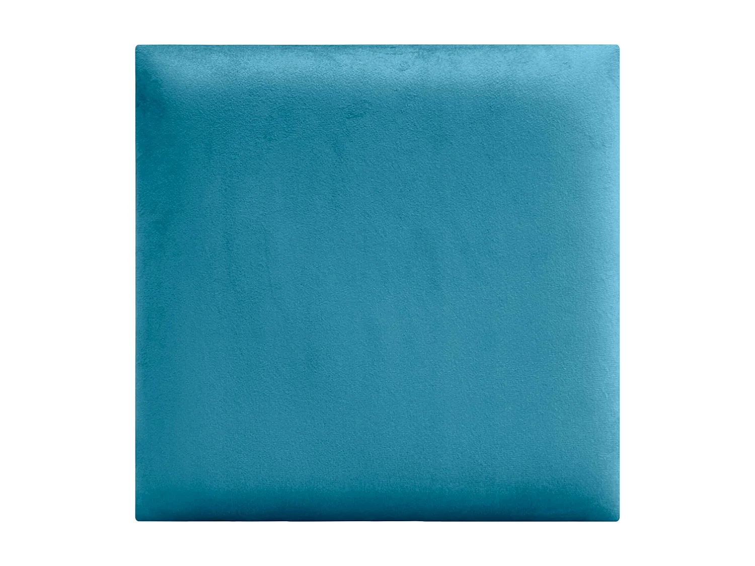 DHOME Panneaux Rembourrés en Velours Premium Autoadhésifs pour Mur Acoustique Absorbant Protection Contre les Chocs, Tete de lit (Céleste, 60x60cm)