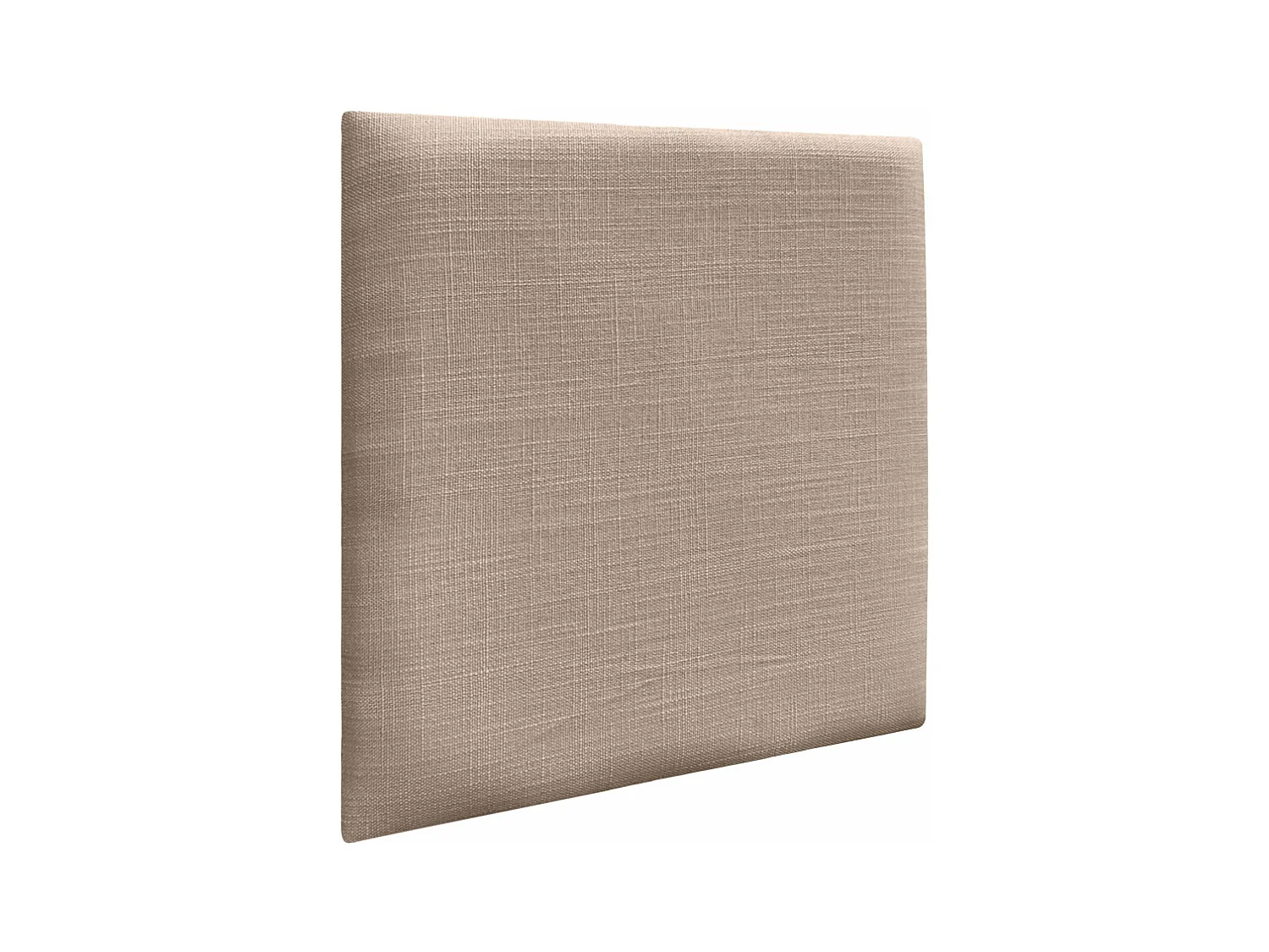DHOME Panneaux Tapissés en Lin Autoadhésifs pour Mur Acoustiques Absorbants Protection Contre les Impacts Têtes de Lit Décoration (Terre, 60x60cm)