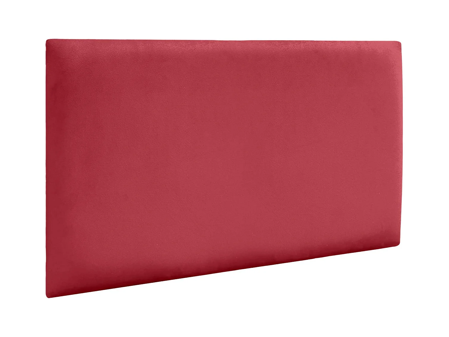 DHOME Panneaux Rembourrés en Velours Premium Autoadhésifs pour Mur Acoustique Absorbant Protection Contre les Chocs, Tete de lit (Rouge, 60x50cm)