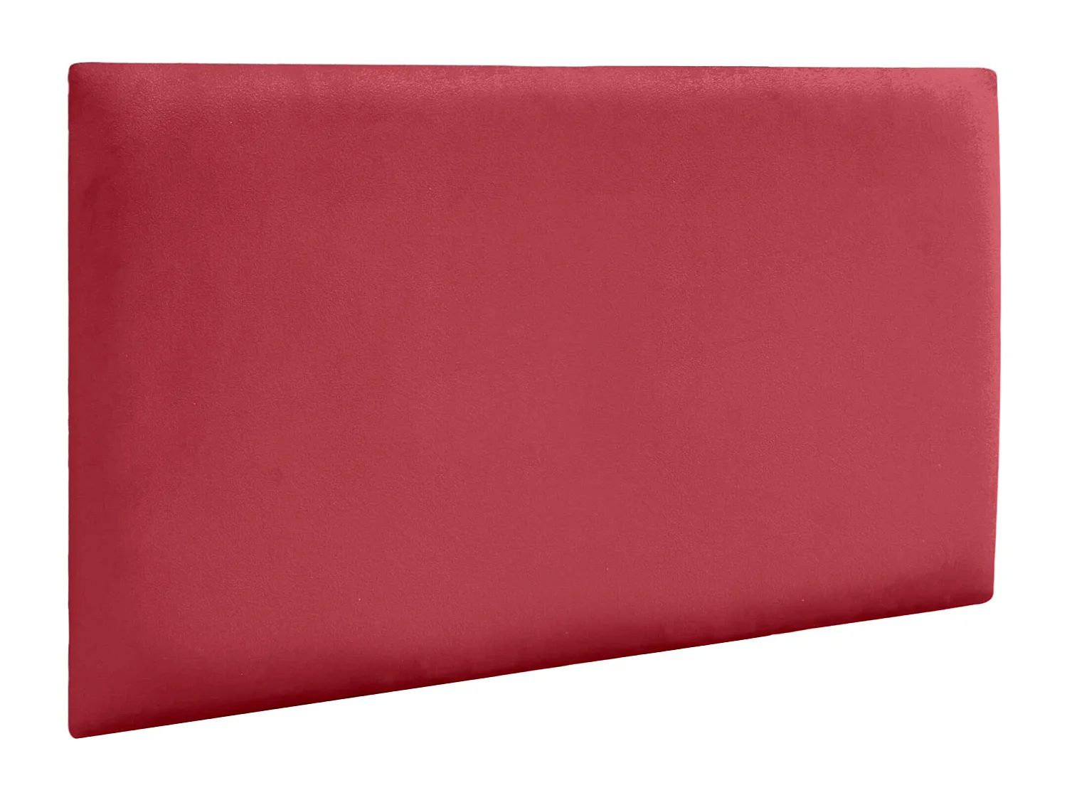 DHOME Panneaux Rembourrés en Velours Premium Autoadhésifs pour Mur Acoustique Absorbant Protection Contre les Chocs, Tete de lit (Rouge, 60x50cm)