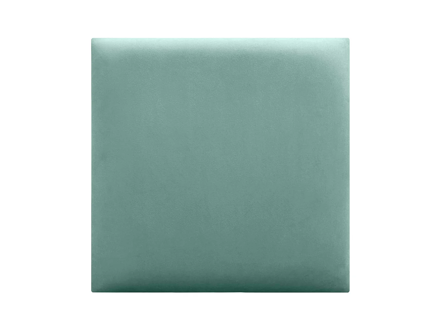 DHOME Panneaux Rembourrés en Velours Premium Autoadhésifs pour Mur Acoustique Absorbant Protection Contre les Chocs, Tete de lit (Turquoise, 50x50cm)