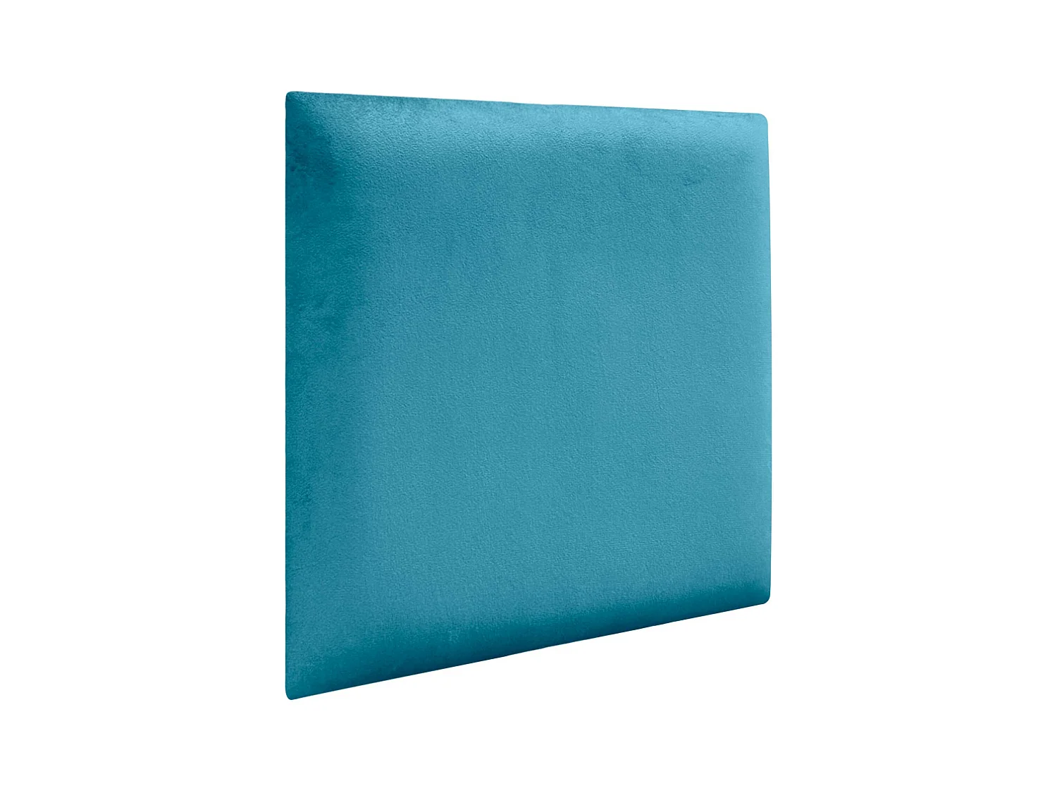 DHOME Panneaux Rembourrés en Velours Premium Autoadhésifs pour Mur Acoustique Absorbant Protection Contre les Chocs, Tete de lit (Céleste, 50x50cm)