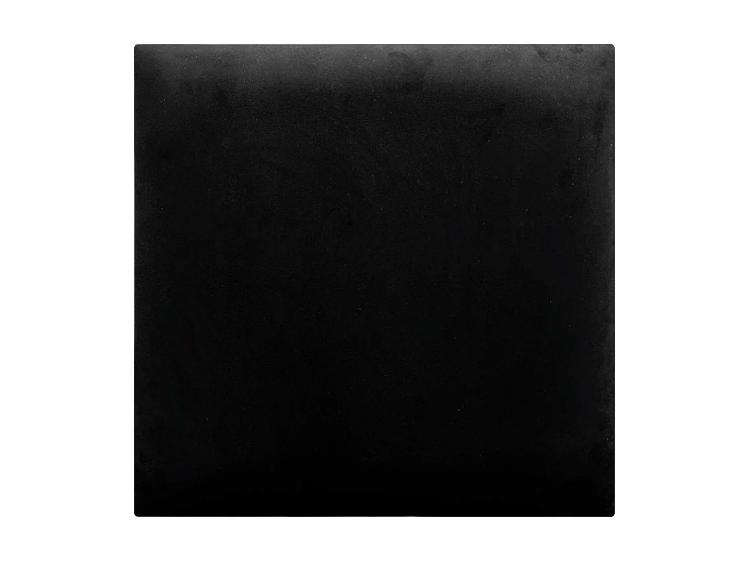 DHOME Panneaux Rembourrés en Velours Premium Autoadhésifs pour Mur Acoustique Absorbant Protection Contre les Chocs, Tete de lit (Noir, 50x50cm)