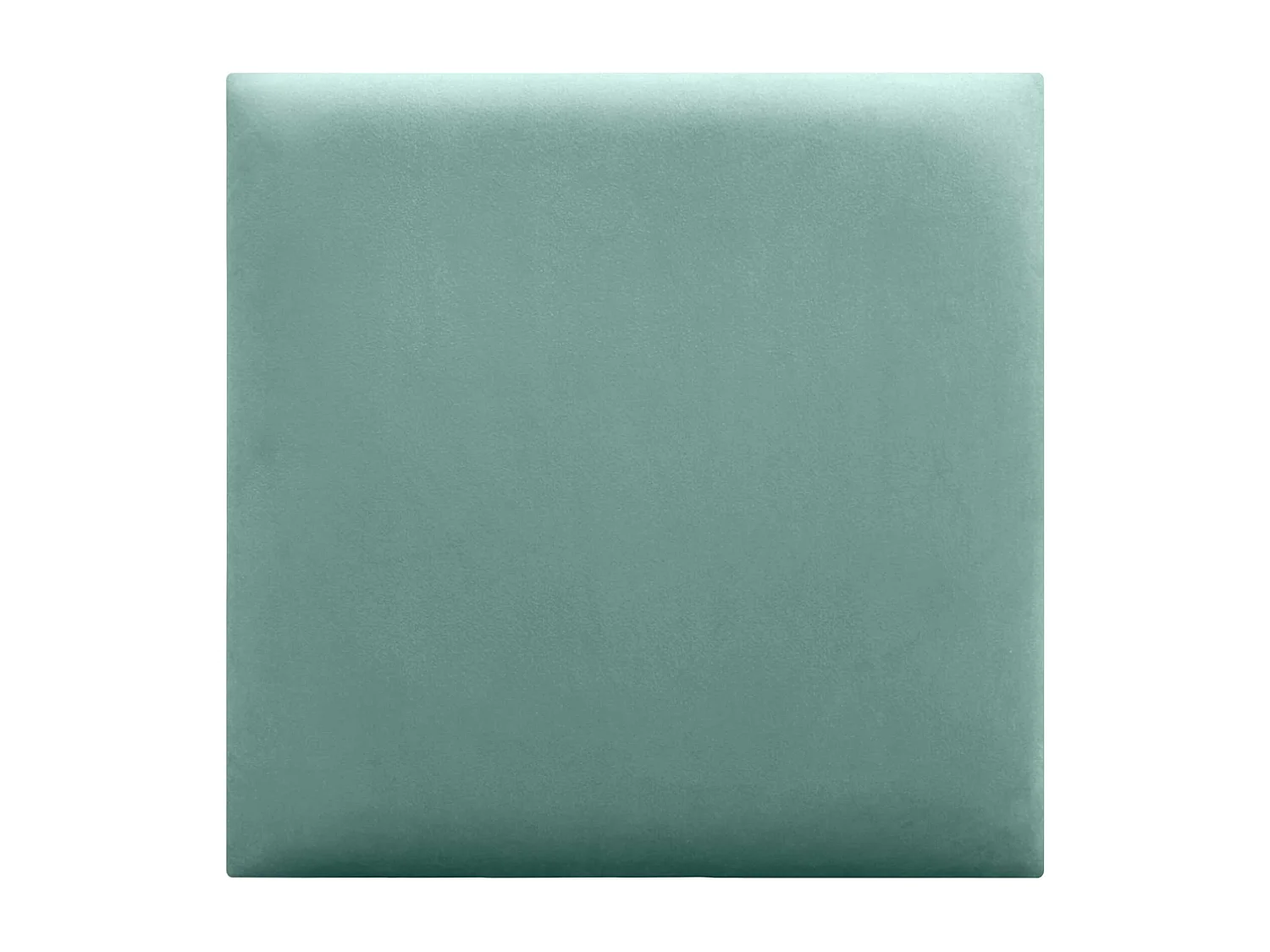 DHOME Panneaux Rembourrés en Velours Premium Autoadhésifs pour Mur Acoustique Absorbant Protection Contre les Chocs, Tete de lit (Turquoise, 60x60cm)