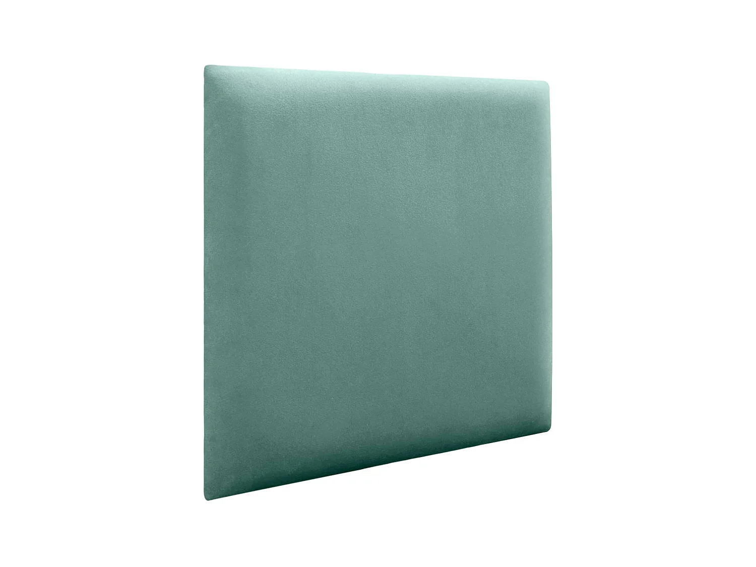 DHOME Panneaux Rembourrés en Velours Premium Autoadhésifs pour Mur Acoustique Absorbant Protection Contre les Chocs, Tete de lit (Turquoise, 60x60cm)